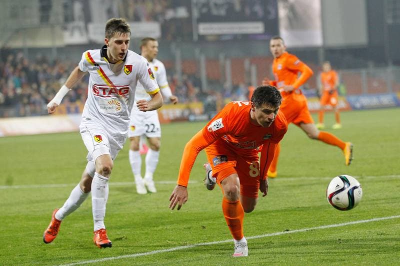 Football. PKO BP Ekstraklasa. Termalica Bruk-Bet Nieciecza - Jagiellonia Bialystok. 16.12.2015