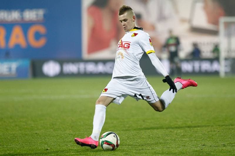 Football. PKO BP Ekstraklasa. Termalica Bruk-Bet Nieciecza - Jagiellonia Bialystok. 16.12.2015