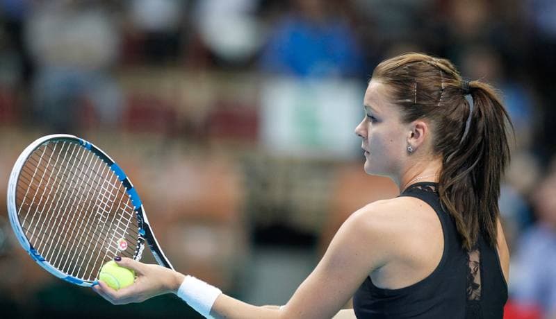 Tennis. Katowice Open. Agnieszka Radwanska - Yanina Wickmayer. 07.04.2015