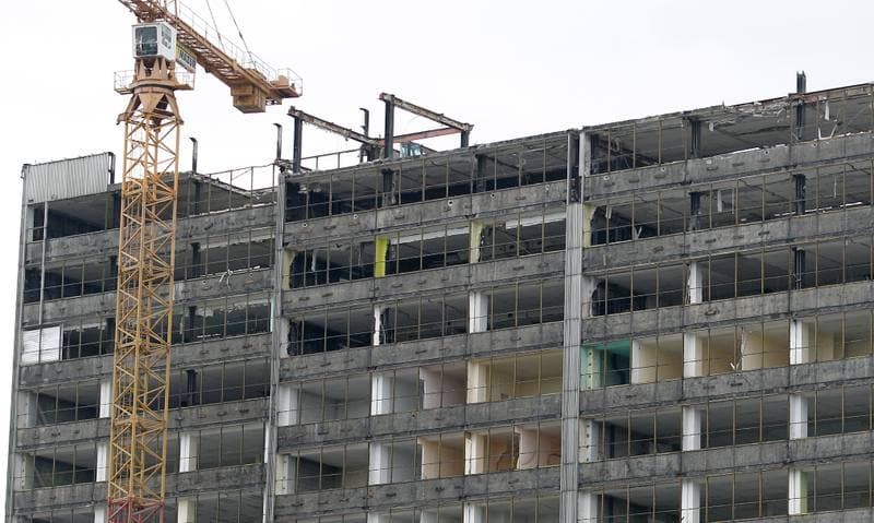 Building Demolition. Katowice. 26.06.2015