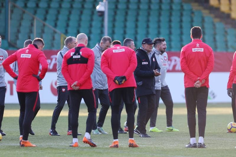 Football. Poland national team. Training. 25.03.2018