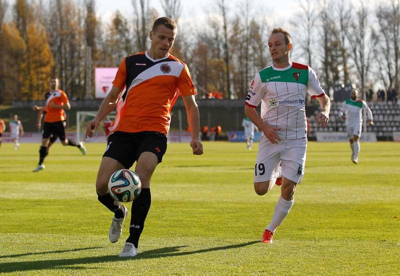 Football. I Liga. Zaglebie Sosnowiec - Chrobry Glogow. 08.11.2015