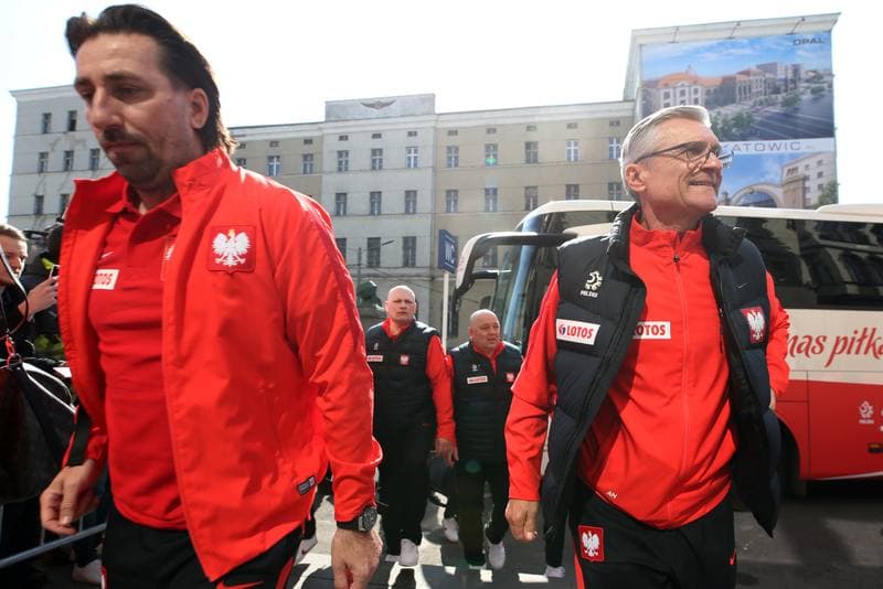 Football. Poland national team. Arrival. 25.03.2018