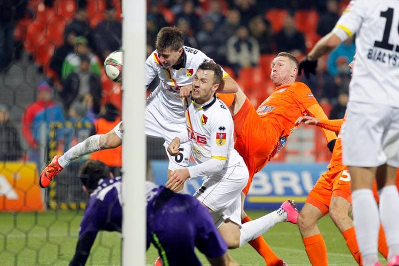 Football. PKO BP Ekstraklasa. Termalica Bruk-Bet Nieciecza - Jagiellonia Bialystok. 16.12.2015
