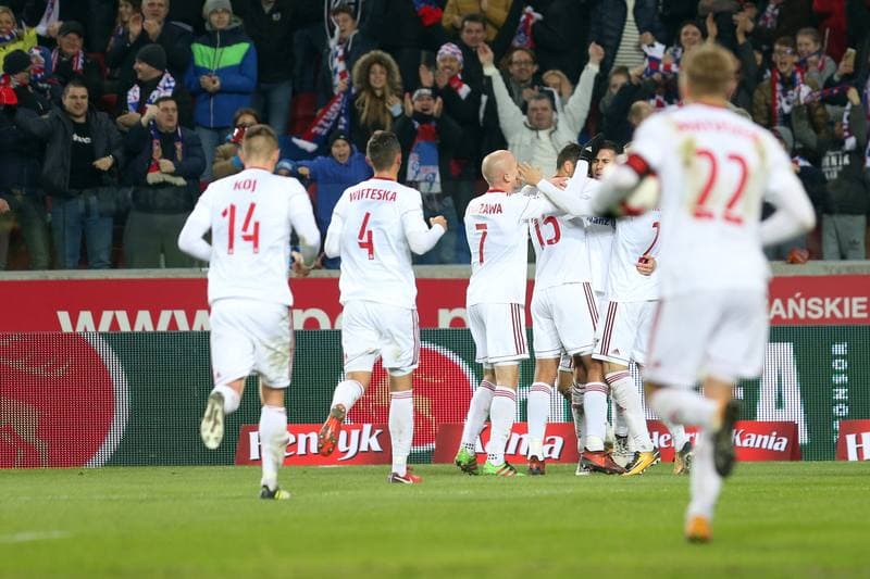 Football. Lotto Ekstraklasa. Gornik Zabrze - Jagiellonia Bialystok. 24.11.2017
