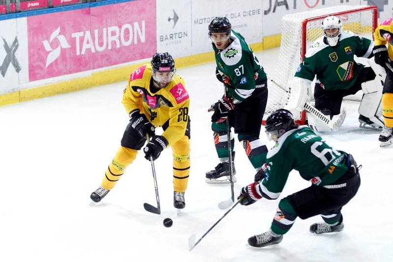 Ice Hockey. Tauron Hokej Liga. Tauron KH GKS Katowice - Anteo Naprzod Janow. 03.11.2017