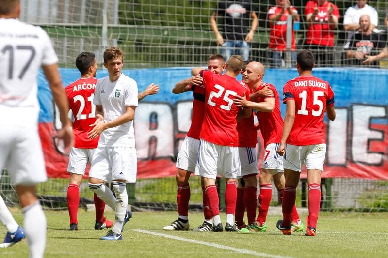Football. Sparing. MFK Karvina - Gornik Zabrze. 01.07.2017