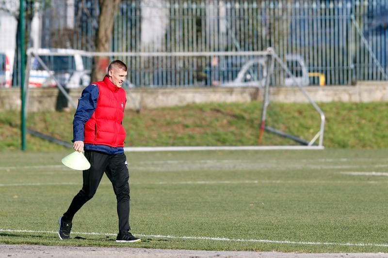 Football. Gornik Zabrze. Training. 23.11.2017