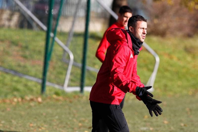 Football. Gornik Zabrze. Training. 23.11.2017
