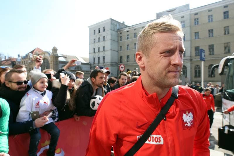 Football. Poland national team. Arrival. 25.03.2018