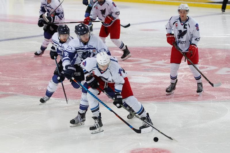 Ice Hockey. Polska Hokej Liga. SMS PZHL Katowice - MH Automatyka Gdansk. 23.10.2017