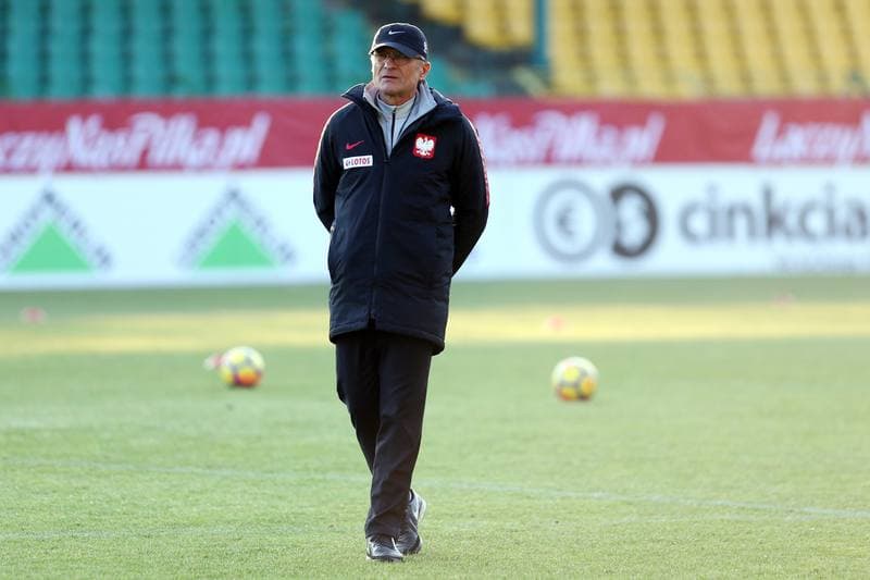 Football. Poland national team. Training. 25.03.2018