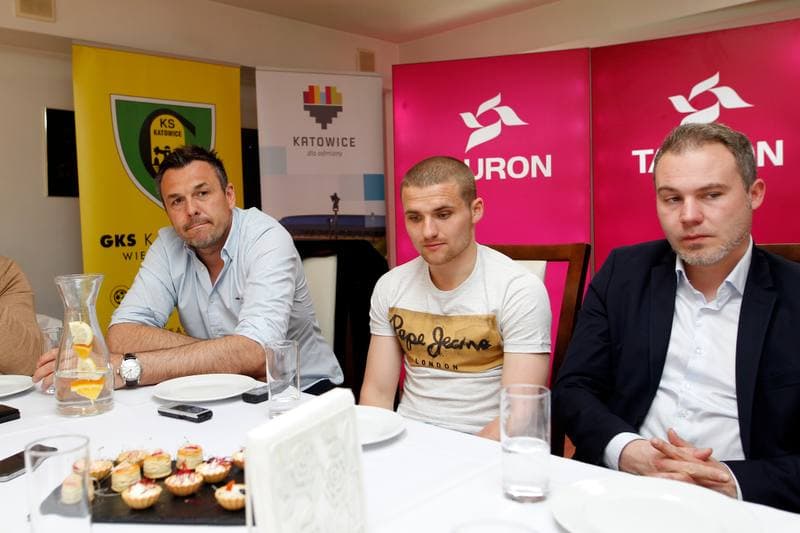 Ice Hockey. GKS Katowice. Press Conference. 12.04.2018