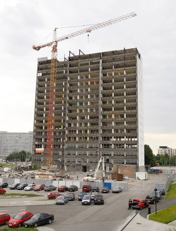 Building Demolition. Katowice. 26.06.2015