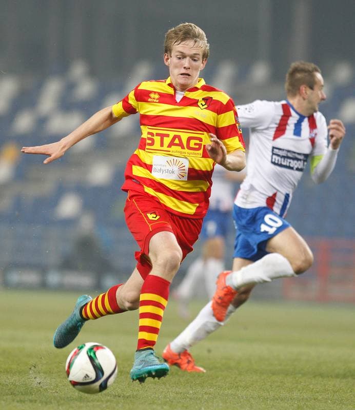 Football. PKO BP Ekstraklasa. Podbeskidzie Bielsko Biala - Jagiellonia Bialystok. 02.11.2015