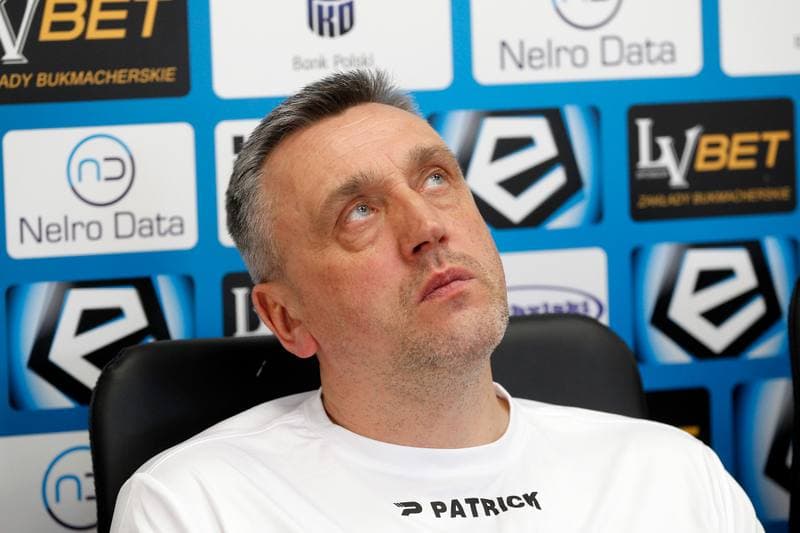 Football. Zaglebie Sosnowiec. Press Conference. 07.02.2019