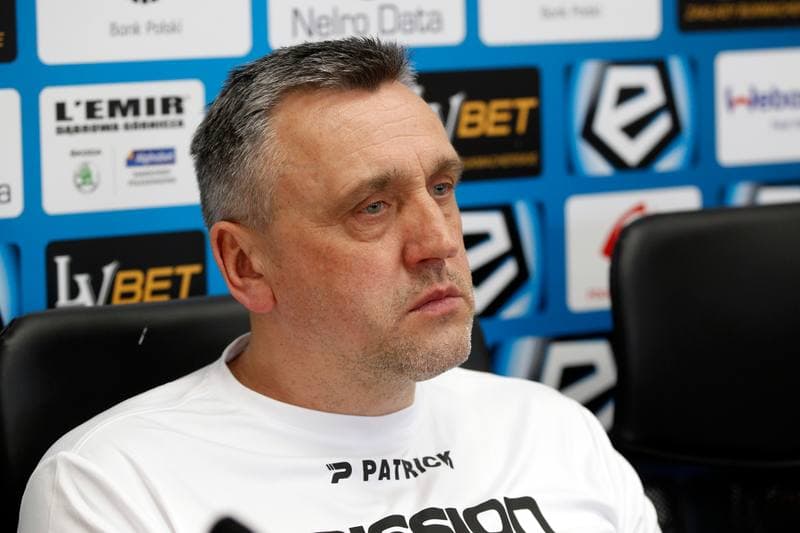 Football. Zaglebie Sosnowiec. Press Conference. 07.02.2019