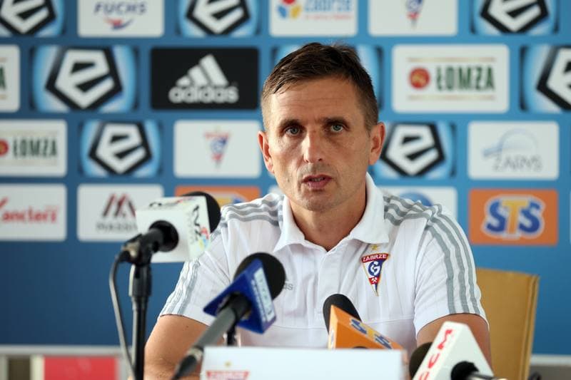 Football. Gornik Zabrze. Press Conference. 28.09.2017