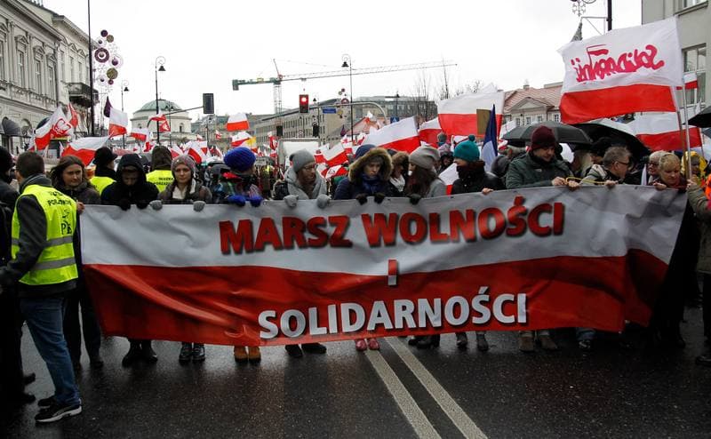 Freedom and Solidarity March. Warsaw. 13.12.2015