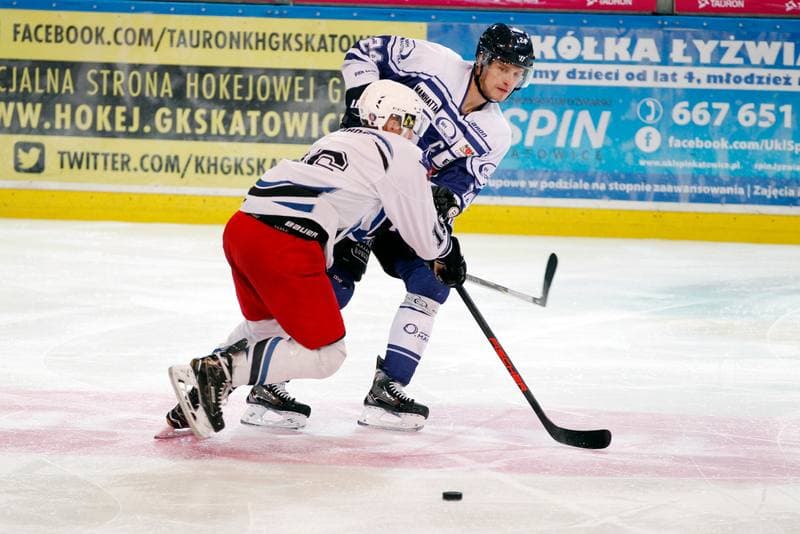 Ice Hockey. Polska Hokej Liga. SMS PZHL Katowice - MH Automatyka Gdansk. 23.10.2017