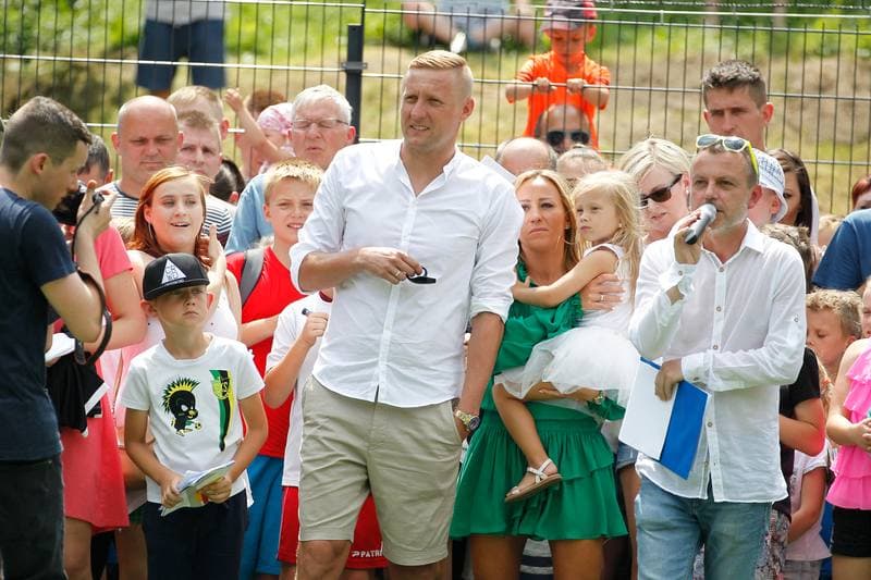 Football. Kamil Glik. Press Conference. 24.06.2017