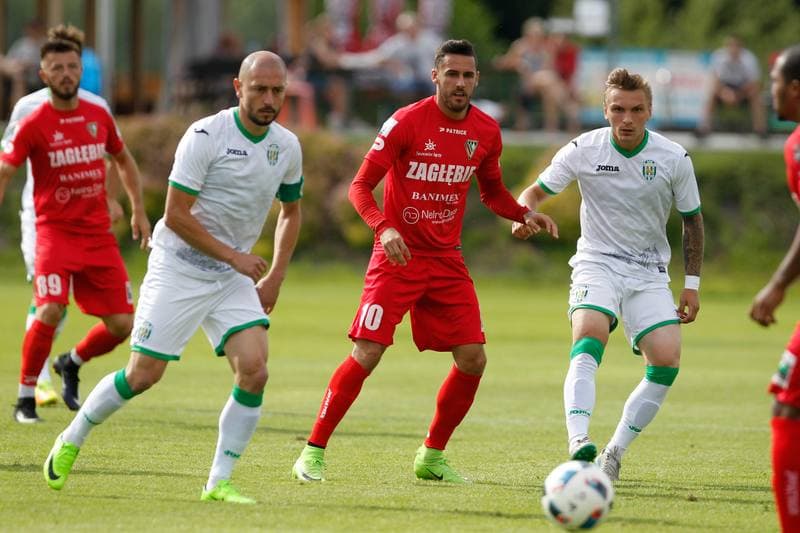 Football. Sparing. Zaglebie Sosnowiec - Karpaty Lwow. 01.07.2017