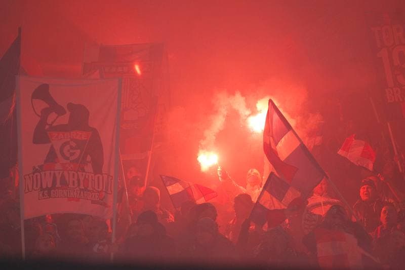 Football. Lotto Ekstraklasa. Gornik Zabrze - Lechia Gdansk. 08.12.2017