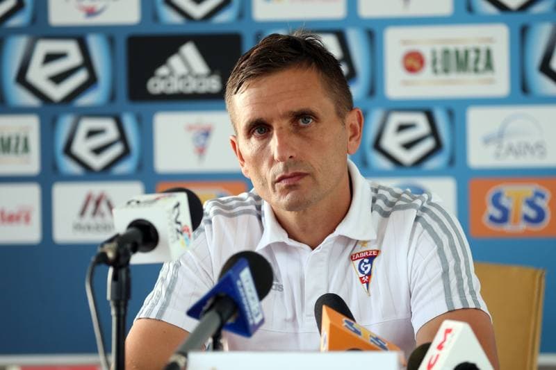 Football. Gornik Zabrze. Press Conference. 28.09.2017