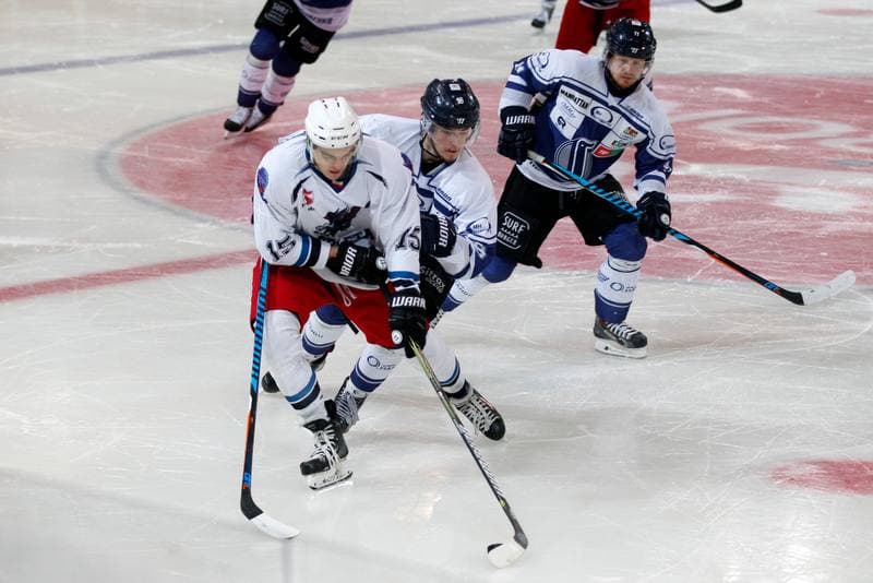 Ice Hockey. Polska Hokej Liga. SMS PZHL Katowice - MH Automatyka Gdansk. 23.10.2017