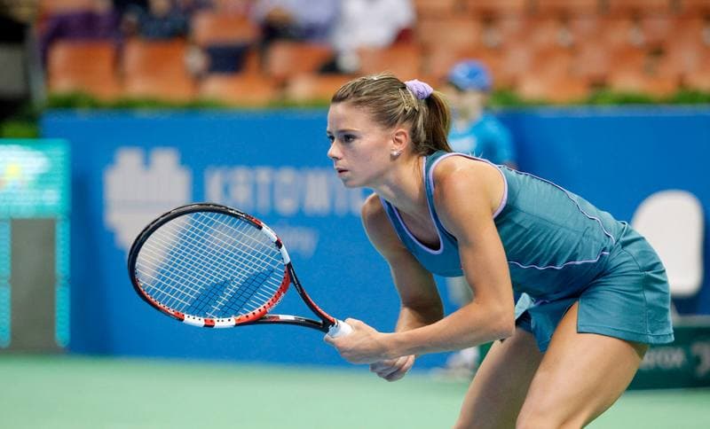 Tennis. Katowice Open. Agnieszka Radwanska - Yanina Wickmayer. 07.04.2015