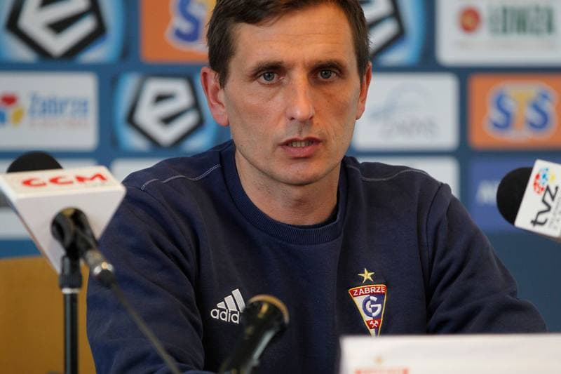 Football. Gornik Zabrze. Press Conference. 15.03.2018