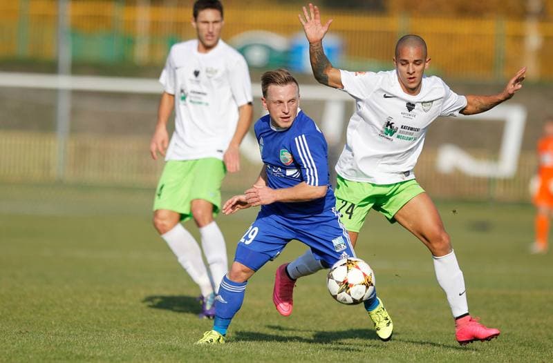 Football. I Liga. Rozwoj Katowice - Miedz Legnica. 31.10.2015