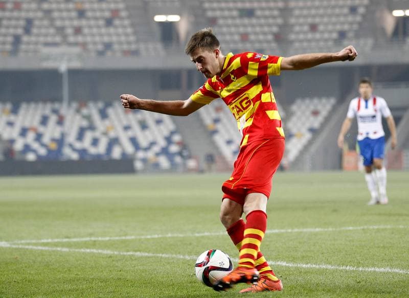 Football. PKO BP Ekstraklasa. Podbeskidzie Bielsko Biala - Jagiellonia Bialystok. 02.11.2015