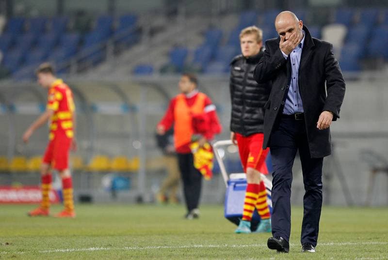 Football. PKO BP Ekstraklasa. Podbeskidzie Bielsko Biala - Jagiellonia Bialystok. 02.11.2015