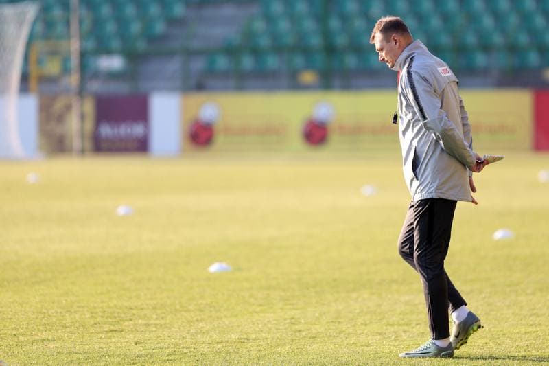 Football. Poland national team. Training. 25.03.2018
