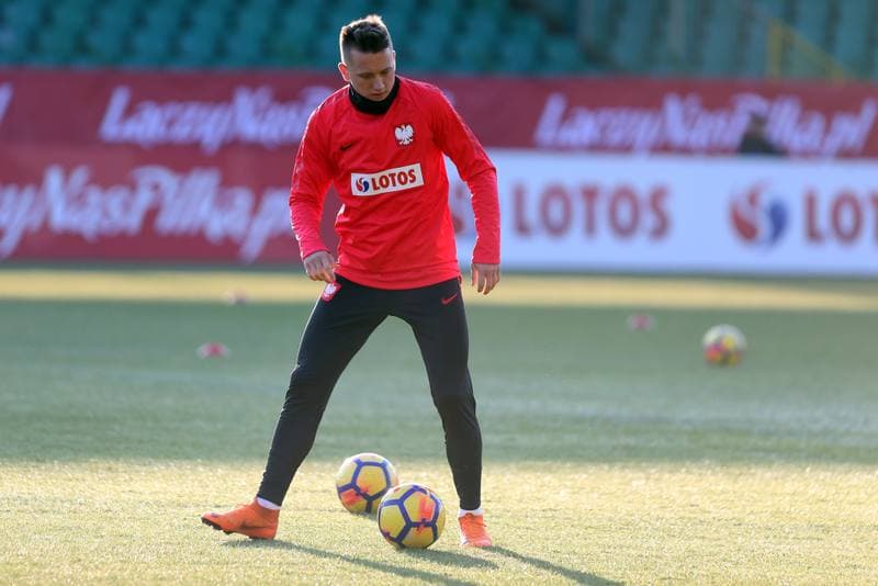 Football. Poland national team. Training. 25.03.2018