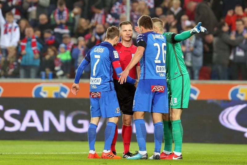 Football. Lotto Ekstraklasa. Gornik Zabrze - Lech Poznan. 04.11.2017