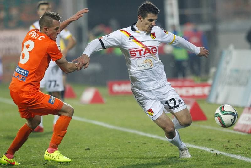 Football. PKO BP Ekstraklasa. Termalica Bruk-Bet Nieciecza - Jagiellonia Bialystok. 16.12.2015