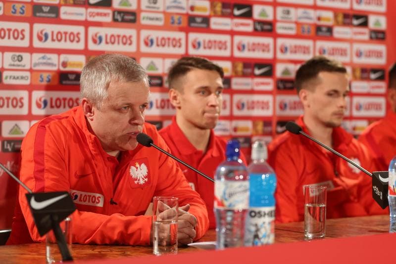Football. Poland national team. Press Conference. 25.03.2018