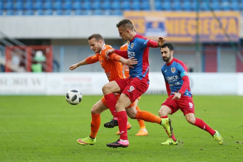 Football. Lotto Ekstraklasa. Piast Gliwice - Bruk-Bet Termalica Nieciecza. 07.04.2018
