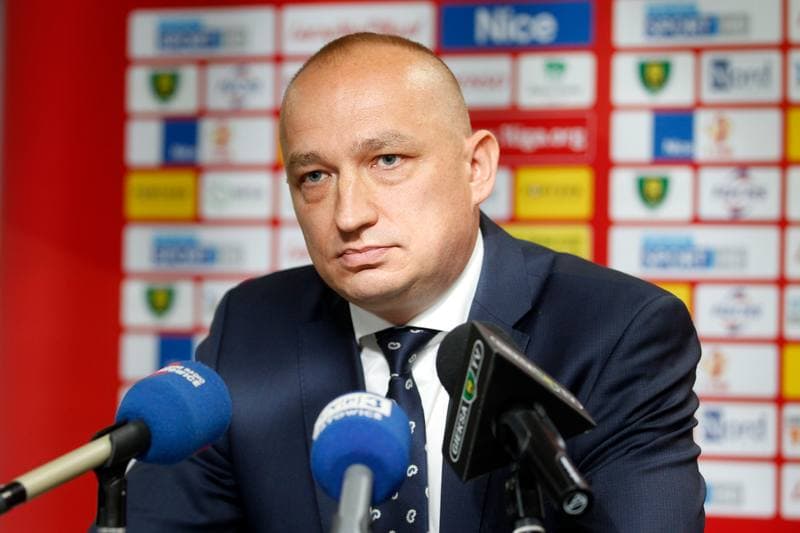 Football. GKS Katowice. Press Conference. 15.05.2018