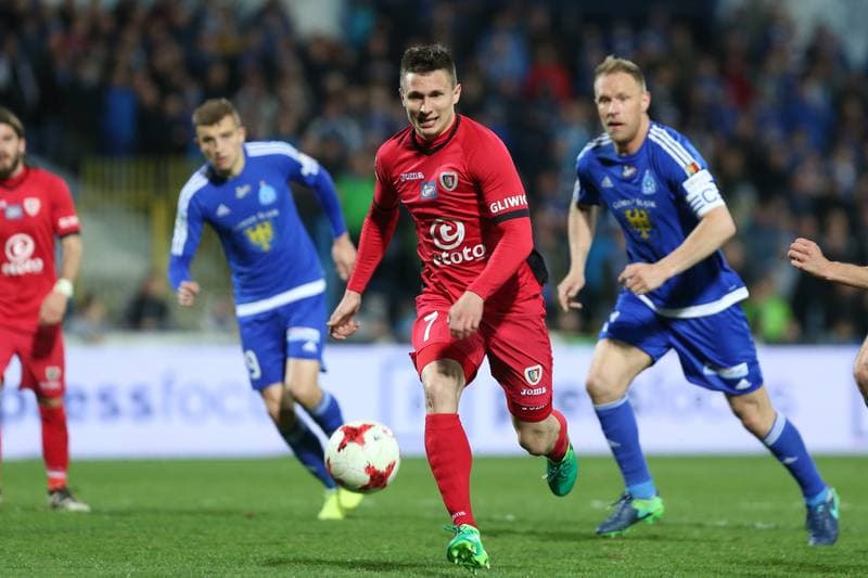 Football. Lotto Ekstraklasa. Ruch Chorzow - Piast Gliwice. 03.04.2017