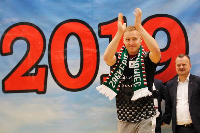 Football. Zaglebie Sosnowiec. Team Presentation. 03.02.2019