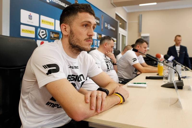 Football. Zaglebie Sosnowiec. Press Conference. 07.02.2019