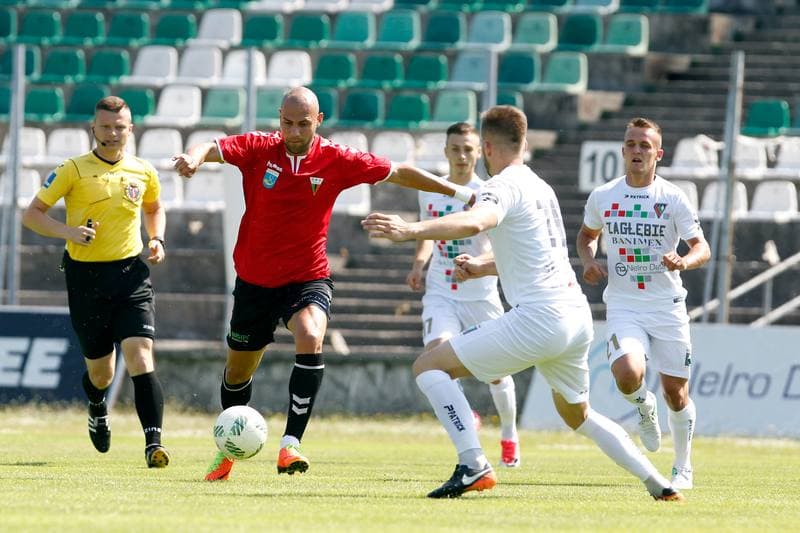 Football. Sparing. Zaglebie Sosnowiec - GKS Tychy. 28.06.2017