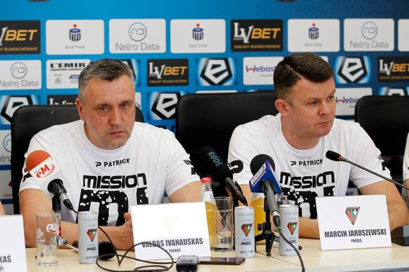 Football. Zaglebie Sosnowiec. Press Conference. 07.02.2019