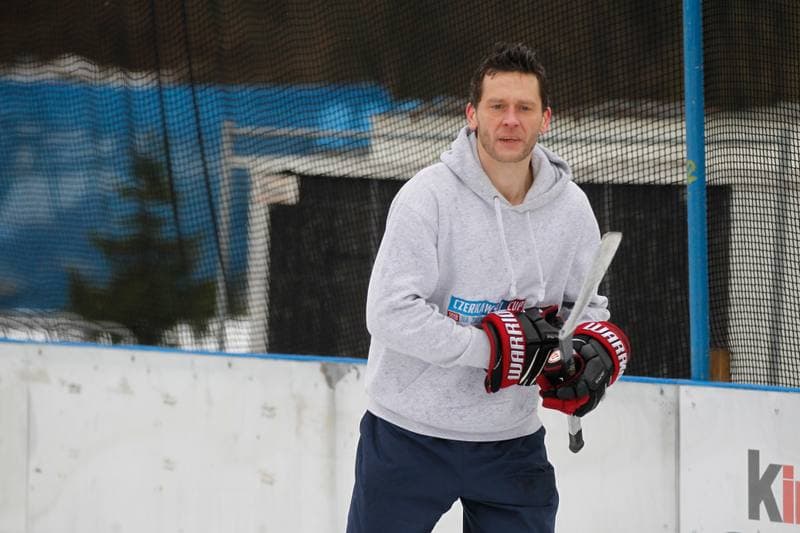 Ice Hockey. Mariusz Czerkawski. Training. 11.02.2019