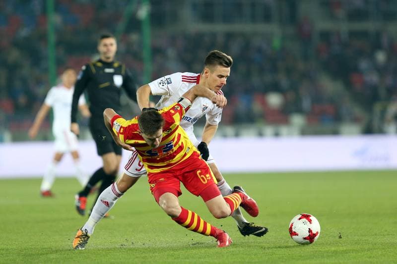 Football. Lotto Ekstraklasa. Gornik Zabrze - Jagiellonia Bialystok. 24.11.2017