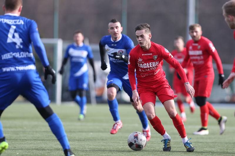 Football. Sparing. Zaglebie Sosnowiec - Puszcza Niepolomice. 31.01.2018