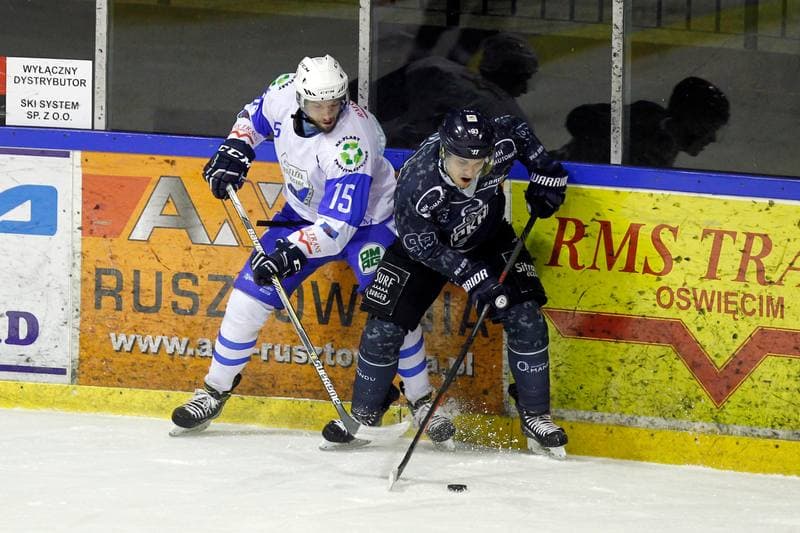 Ice Hockey. Polska Hokej Liga. Unia Oswiecim - MH Automatyka Gdansk. 01.02.2018